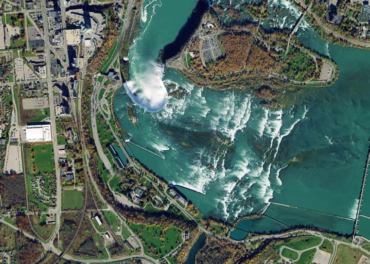 Figure 65 Aerial image of Niagara Falls